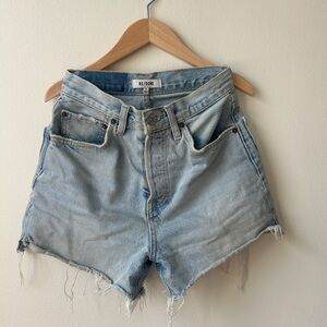 Re/done 50s cutoff shorts in faded vintage indigo